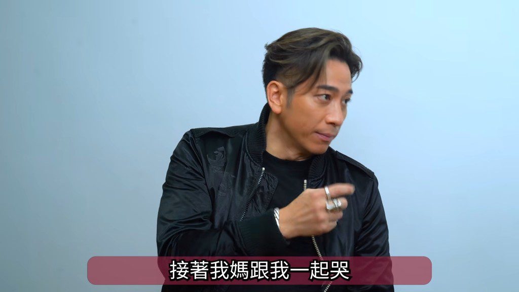 吳卓羲指媽媽聽後也心疼落淚,但仍勉勵他身為男人「不做都要拍埋呢部」。