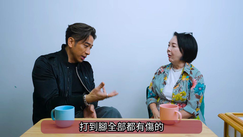 吳卓羲在《紅查館》訪問中,自爆多年來親身上陣拍動作戲,導致周身傷患。