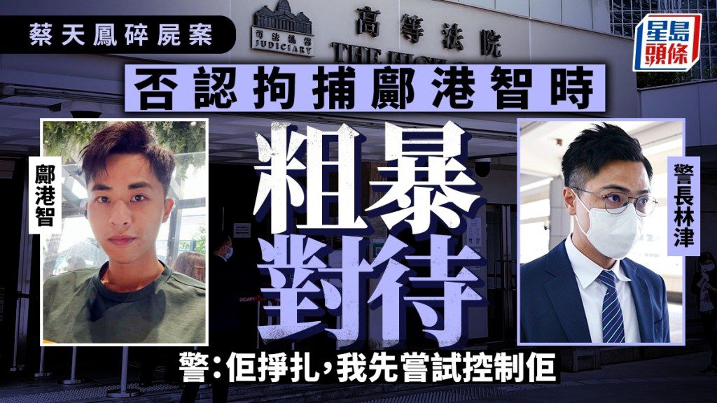 蔡天鳳案續審 警員否認拘捕時粗暴對待被告