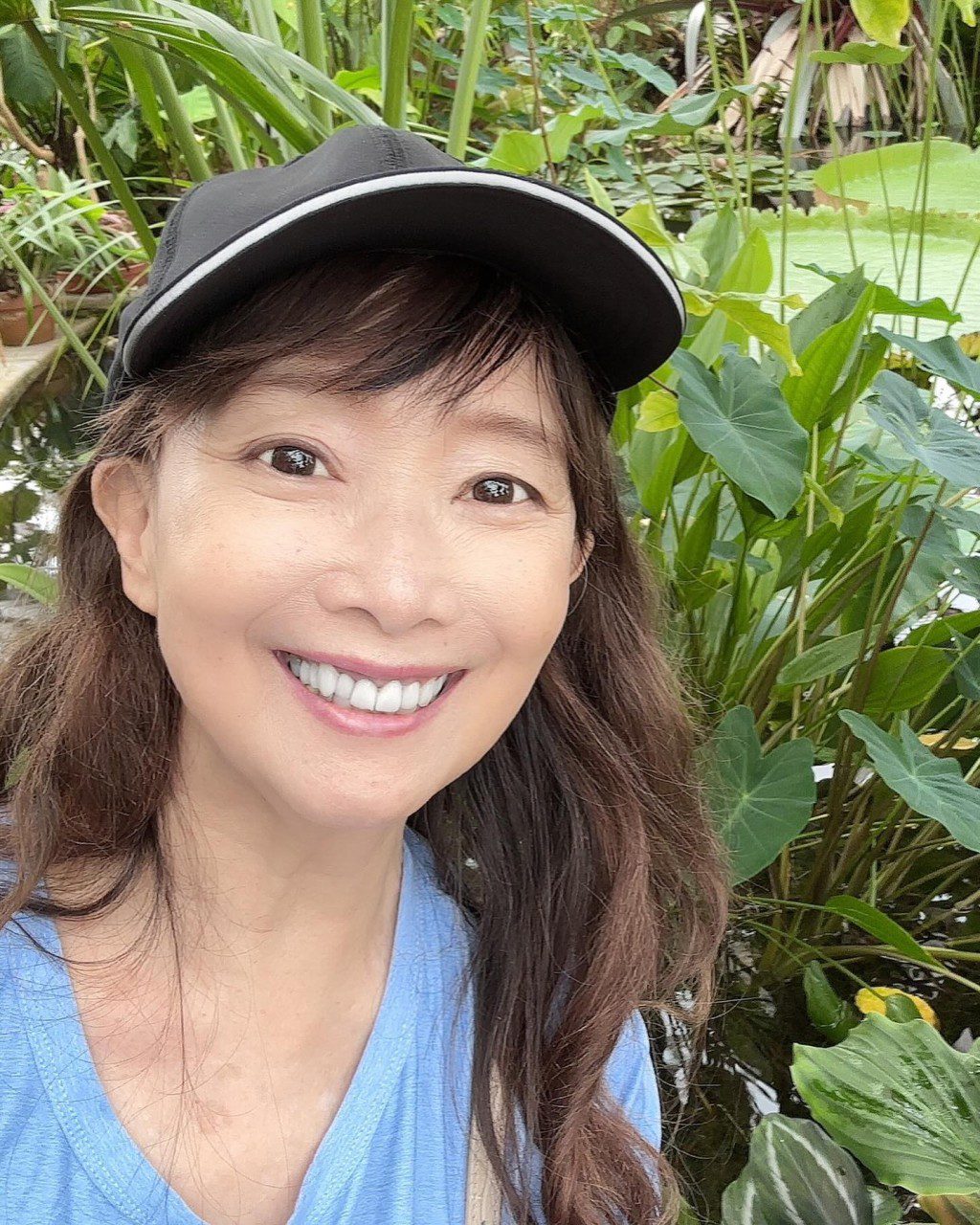 陳美齡曾透露到加州探兒子，與家人同遊金門大橋公園欣賞珍貴花朵。