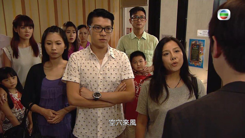 田宇希在劇集《超能老豆》中的演出畫面。