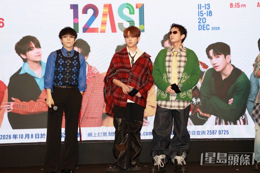 （左起）陳卓賢（Ian）、姜濤（Keung To）、楊樂文（Lokman）