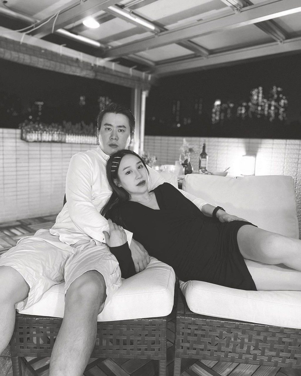 可以在天台悠閒地喝酒。